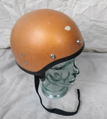 Vintage Metalflake Half Helmet Size  S-m Rare Gold Ds D10 Metal Flake Glitter  • $120