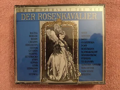 GREAT OPERAS AT THE MET:  R. Strauss DER ROSENKAVALIER 2 CD Set 1992 BMG • $10