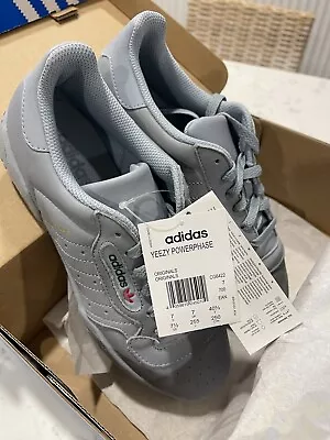 Men’s Adidas Yeezy Powerphase Calabasas Grey  CG6422 Trainers With Box Size UK 7 • £250