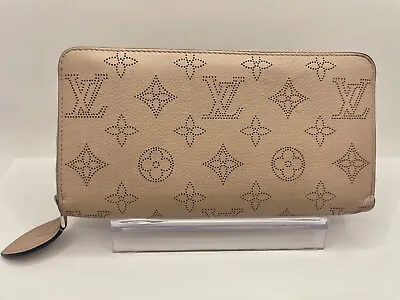 Louis Vuitton MAHINA Monogram Leather Zippy Long PINK ZipAround Wallet USship LV • $350