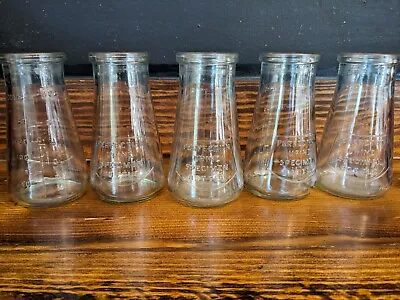 Lot Of 5 Vintage Perfection Urine Specimen Glass Bottles 175CC  4.7  Tall  • $35.99