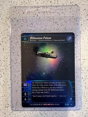 Millennium Falcon HOLO FOIL 23/105 Star Wars TCG 2003 GEM MINT Insanely Rare! • $17.50