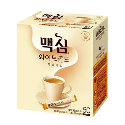 Maxim White Gold Korean Instant Coffee Mix 50 Sticks • $27.99