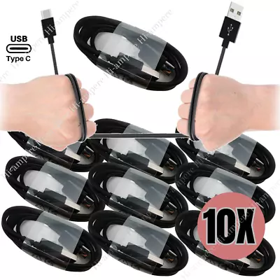 Lot Of 10 Wholesale USB Type C Cable Samsung S10 A20 Charger Charging Cord Bulk • $13.82