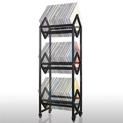 3 Tiers Vinyl Record Storage Rack Shelf Holder Album Display For Home Offic... • $95.40