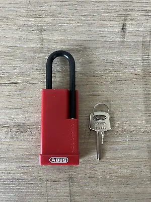 ABUS 74LB/40 Lockout Pad Lock Aluminum Body With Key Red Color • $9.99