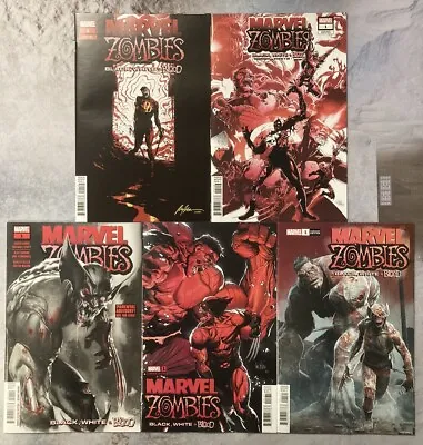 Marvel Zombies Black White & Blood #1 Set Of 5 1:2510 Variant Homage Comic B6 • $42.49