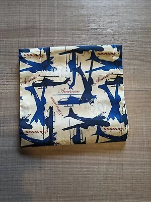 CP44754- Air Force Creative Products Fabric 2012 Blue Planes Helicopter On Cream • $8.99