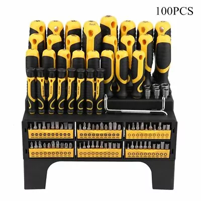 100Pcs Screwdriver Set Security Precision Tools Case Craftsman Repair With Rack • $21.99