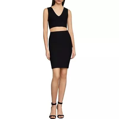 BCBGMAXAZRIA Womens Alexa Black High Waist Tight Bandage Skirt XXS BHFO 1433 • $8.99