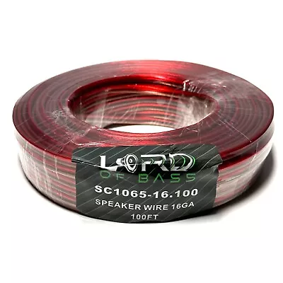 100 Ft 16 Gauge Speaker Wire Cable Car Home Audio 100' CCA  • $18.95