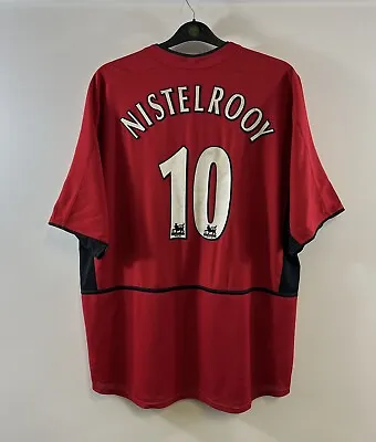 Manchester United Van Nistelrooy 10 Home Football Shirt 2002/04 (XXL) Nike A45 • $147.97