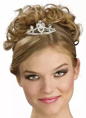 NEW Rubie’s MINI PRINCESS TIARA Adult / Child Crown Costume Queen Silver Comb • $12.99