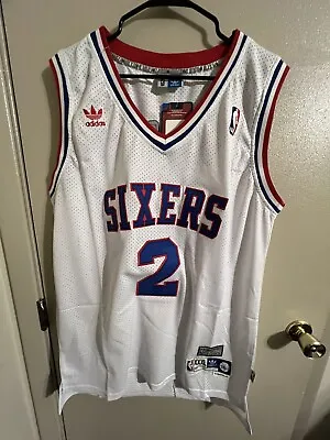 New Moses Malone #2 Philadelphia 76ers Jersey Stitched 3XL Authentic Adidas • $100