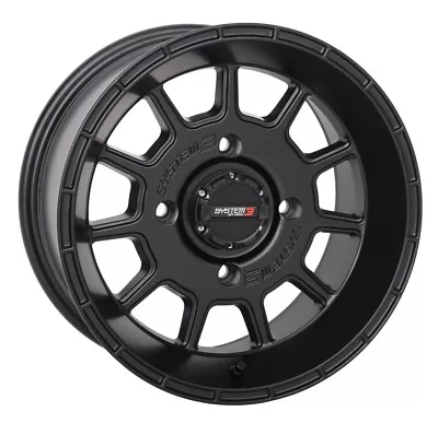 System 3 ST-5 15x10 Wide ATV/UTV Wheel - Matte Black (4/156) 5+5 [15S3-515610] • $111