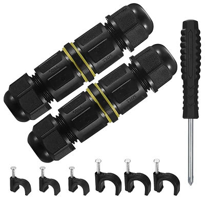 £6.41 • Buy IP68 Waterproof Junction Box, Outdoor Cable Electrical Connectors, Wire External