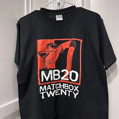 Matchbox Twenty Shirt Mens Medium Black New Year Concert 2006 Las Vegas S/S MB20 • $16.99