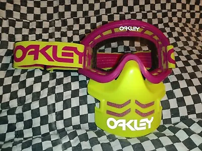 Vintage  Oakley Racing Goggles/mask   Bmx mxama Motocross Helmet Visor  • $425