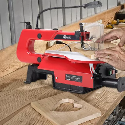 16  Variable Speed Scroll Saw With LED Light & Dust Blower Adjustable Worktable • £129.95