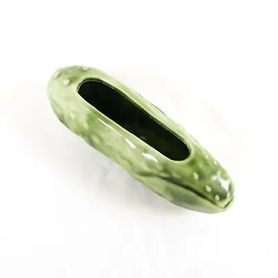 Pickle Planter Ceramic Planter Vintage Green • $26