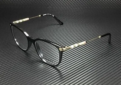 BURBERRY BE2255QF 3001 Black Square Women's Eyeglasses 53 Mm • $127.98