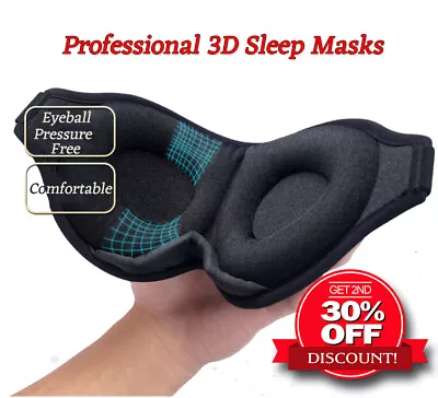 $9.98 • Buy Professional Sleep Masks 3D Blindfold Eye Masks Cover 3D Memory Foam Soft Padded