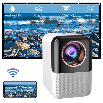 Mini Projector 9000 Lumen LED 4K 1080P WiFi Bluetooth UHD Portable Home Theater • $74.99