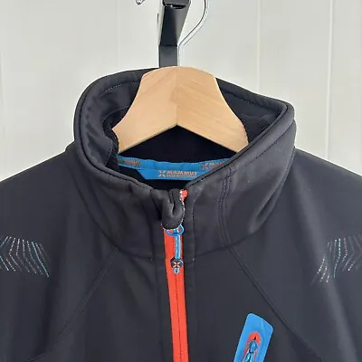 Mammut Eiger Extreme Ultimate Nordpfeiler Full Zip Mock Neck Black Jacket Mens M • $109.99