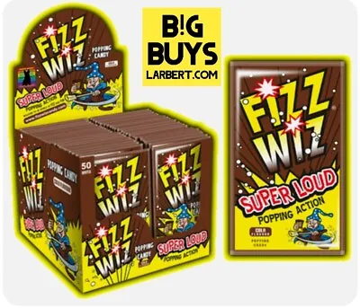 £10 • Buy Box Of 50 Cola Fizz Wiz Space Dust Popping Candy Retro Sweets Fiz Wizz Sealed