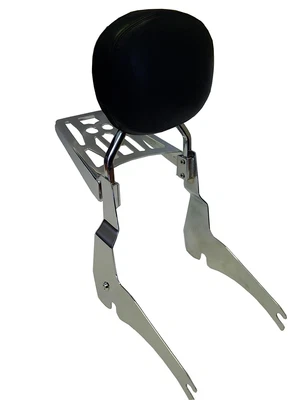$259.99 • Buy Detachable Sissybar W/backrest Luggage Rack For 07+ Yamaha V-star 950 1300 Round