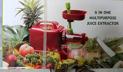 Masticating Cold Press Fruit Vegetable Juicer $535 STEEL AUGER 6in1  Oscar KOREA • $249.99