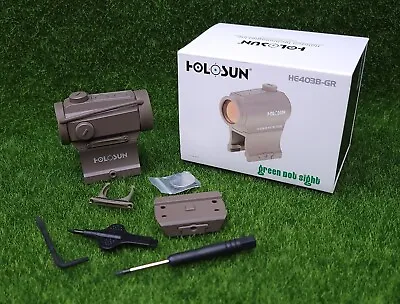 Holosun Elite 1x20mm Micro Green Dot Sight Dark Earth 2 MOA Dot - HE403B-GR-FDE • $164.99