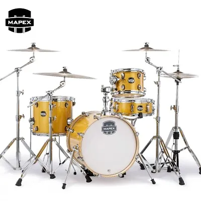 Mapex Mars Birch 4-Piece Bop Drum Shell Pack Sunflower Sparkle MA486SYD • $669