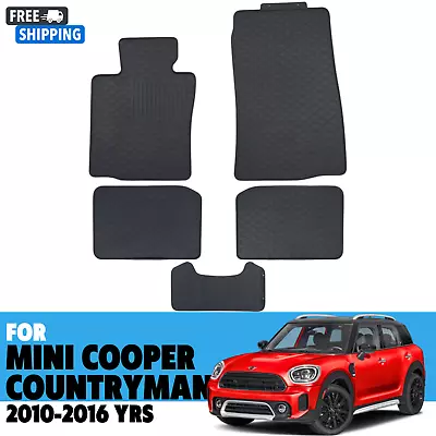 Floor Mats For Mini Cooper Countryman 2010-2016 All Weather Rubber Set Black • $79.99