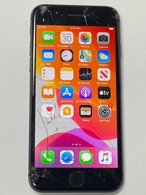 $10.50 • Buy Apple Iphone 8 MQ7F2X/A 256GB 4.7  UNLOCKED Cracked GLASS