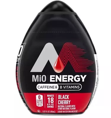 (6) Mio Energy Black Cherry Liquid Water Enhancement 1.6 2 Fl. Oz. • $28