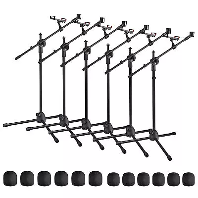 1/4/6/10 Pack Adjustable Microphone Boom Arm Stand Phone Holder Foldable Tripod • $29.90