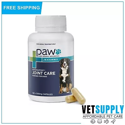 PAW Osteosupport Joint Care Powder For Dogs 150 Capsules Perna128 With Omega 3 • $74.91