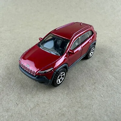 Matchbox 14 Jeep Cherokee Trailhawk Red MBX Mountain II 1:64 Diecast Car Loose • $3.99