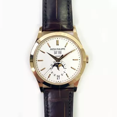 Patek Philippe Annual Claendar Moonphase 5396R-011 Men’s 18k Rose Gold Watch. • $45750