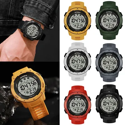 Men Wristwatch Waterproof Digital Sports Watch Military Tactical LED Backlight • $9.79