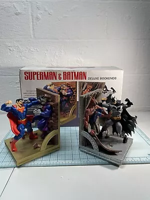 Superman Vs Bizzaro / Batman Vs ManBat Ltd Edition Bookends DC Direct Sideshow • $594.46