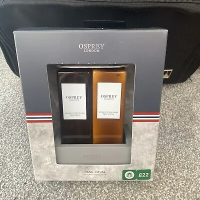 Osprey Hand Ritual Gift Set Bergamot Vetiver Leather Hand Wash & Lotion In Stand • £10