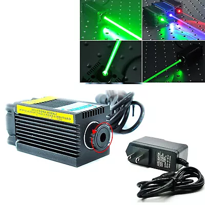 Focusable 515nm 520nm 1W 1000mw Green Dot Laser Module With Adapter 33x55x77mm • $273.37