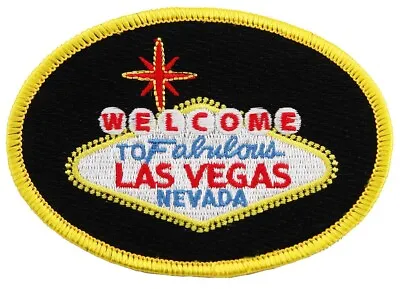 WELCOME TO FABULOUS LAS VEGAS SIGN PATCH NEVADA CASINO Embroidered Souvenir Iron • $6.95