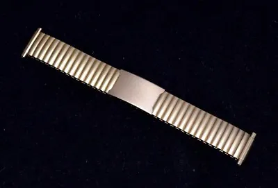 HADLEY ROMA Stainless Steel Gold Tone Matte Stretchy Watch Band 15-23mm End Flex • $19.99