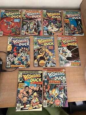 Vintage Howard The Duck 1976/77 Marvel Comic Bundle - Uk Price Marked • $31.08