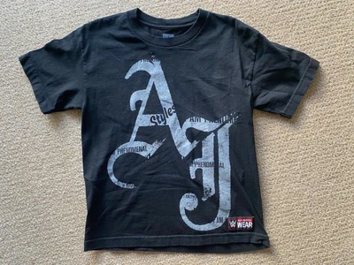 £4.99 • Buy WWE Wrestling T-shirt Black AJ STYLES I Am Phenomenal YOUTH MEDIUM Age 8 9 10 11