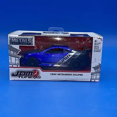 Jada JDM Tuners 1995 Mitsubishi Eclipse 1:32 Blue New Sealed • $10