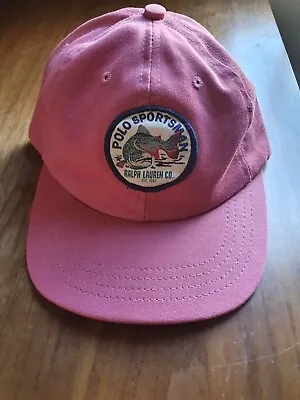 Polo Ralph Lauren Sportsman Vintage Made In Usa Hat Cap 92 Trout Salmon Fishing • $250